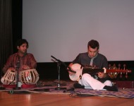 In concert with Alam Khan