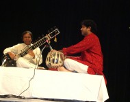 In concert with Ustad Shahid Parvez