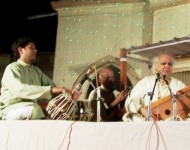 In concert with Pandit Jasraj Ji