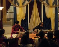 In concert with Pandit Tejendra Narayan Mazumdar